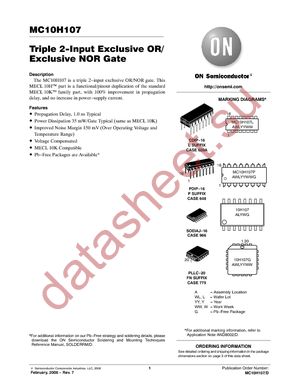 MC10H107FN datasheet  